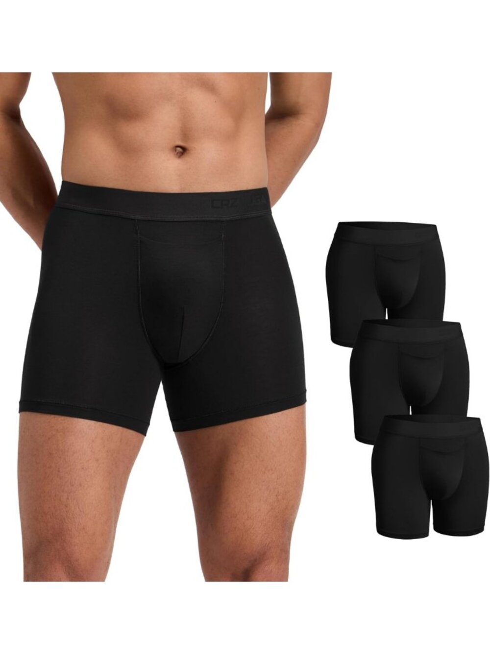 Ultra-Soft Modal Boxer Briefs for Men, 5" Fly, Comfortable & Breathable